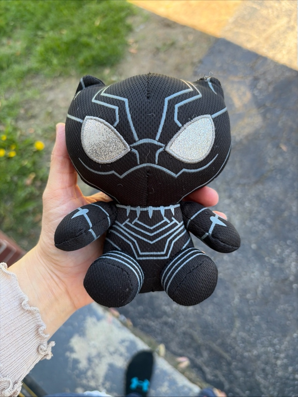 Marvel Black Panther Plush Toy with Silver Accents - Marvel